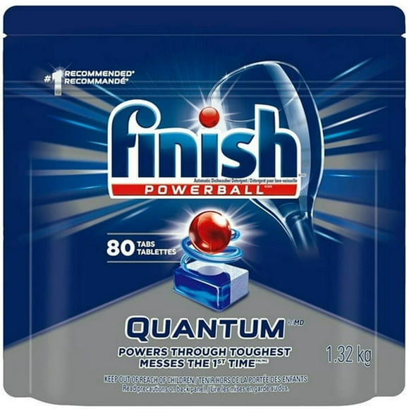 Detergente lavavajillas Finish Quantum Max 1,32 kg (Paquete Mega Value 80 pastillas)