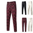 thumbnail image 6 of Moxiu Mens Gothic Pants Cosplay Costume Trousers Medieval Renaissance Style Steampunk Victorian Pants for Halloween 2025 Red,XXL, 6 of 6
