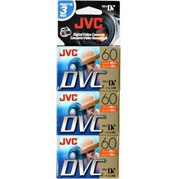 JVC Mdv60du3 Jvc 60 Min Minidv Tape 3 Pack (Discontinued by Manufacturer)