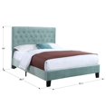 thumbnail image 3 of Wallace & Bay Bates Upholstered Platform Bed - King - Aqua, 3 of 8
