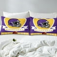 thumbnail image 4 of Erosebridal Eat Sleep Sheet Set Queen, American Football Queen Sheet Sets, Sports Lover Bedding Sets Queen Size, Lightweight Bedroom Decor, 4 Pieces, 4 of 7