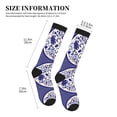 thumbnail image 2 of Lsque Blue And White Porcelain Pattern Pattern Sport Compression Socks for Men & Women 15-20 mmHg Knee High Nurse Pregnant Running Medical and Travel Athletic, 2 of 6