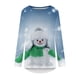 thumbnail image 4 of Tops Para Mujer Blusa de Navidad Camisas de Manga Larga Otoño Moda Casual Cuello Redondo Suelto Impreso Odeerbi ODB169590, 4 of 5