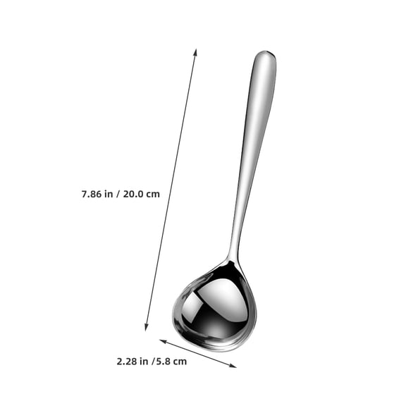 CTIRCHIU Set of 4 Large Stainless Steel Soup Ladles for Kitchen Cooking and Serving