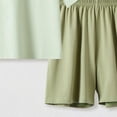 thumbnail image 5 of Toddler boys and girls easter summer short sets outfits cotton crewneck short sleeve playwear 2pc sets,cute,soft,lightweight,casual,outdoor Green 13-14 Years, 5 of 7