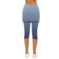 thumbnail image 4 of SwiftWear High-Waisted Skirted Capris - Yoga Skort with Built-in Leggings Athletic Workout Capri Pants for Women Sizes S-2XL​​, 4 of 6