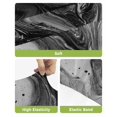 thumbnail image 4 of Black Marble Bar Stool Covers Set of 2, Vintage Abstract Grey Fluid Aesthetic Stretch Washable Bar Chair Covers with Backs, Removable Pub Counter Height Chair Cover for Kitchen Dining Room Cafe, 4 of 7