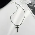 thumbnail image 6 of Huhudde Cross Necklace Retro Design Cross Pendant Necklace Simple Leathers Cord Necklace, 6 of 10