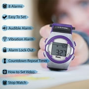 WobL 188813000315 Vibrating Alarm Watch, Purple