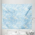 thumbnail image 1 of Winter Tapestry, Pattern Night Sky with Soft Colored Stars New Year Theme, Fabric Wall Hanging Decor for Bedroom Living Room Dorm, 5 Sizes, Pale Blue Yellow White, by Ambesonne, 1 of 1
