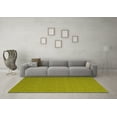 thumbnail image 3 of Ahgly Company Indoor Round Abstract Yellow Contemporary Area Rugs, 7' Round, 3 of 4