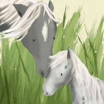 Oopsy Daisy's Leanne & Ladybug Canvas Wall Art, 10x10