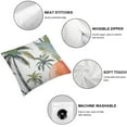 thumbnail image 4 of Nawypu  Orange Sunset Print Throw 2pcs Pillow Cover,Watercolor Tropical Plant Double Sides Print Cushion Cover for Bed Sofa,Coconut Tree Palm Leaves Square Couch Pillow Cover,Single, 4 of 6