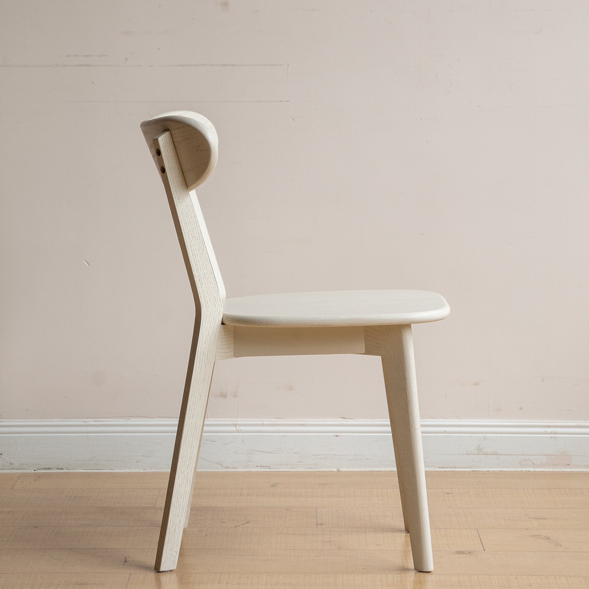 Dining Chairs (White) Dining Chair Wooden FAS Grade Oak Wood Made in North America Dirt-free Wood Chair Solid Chair Table Chair Wooden Living Room Chair Simple And Natural 47.5 * 55.5 * 78cm,Wooden