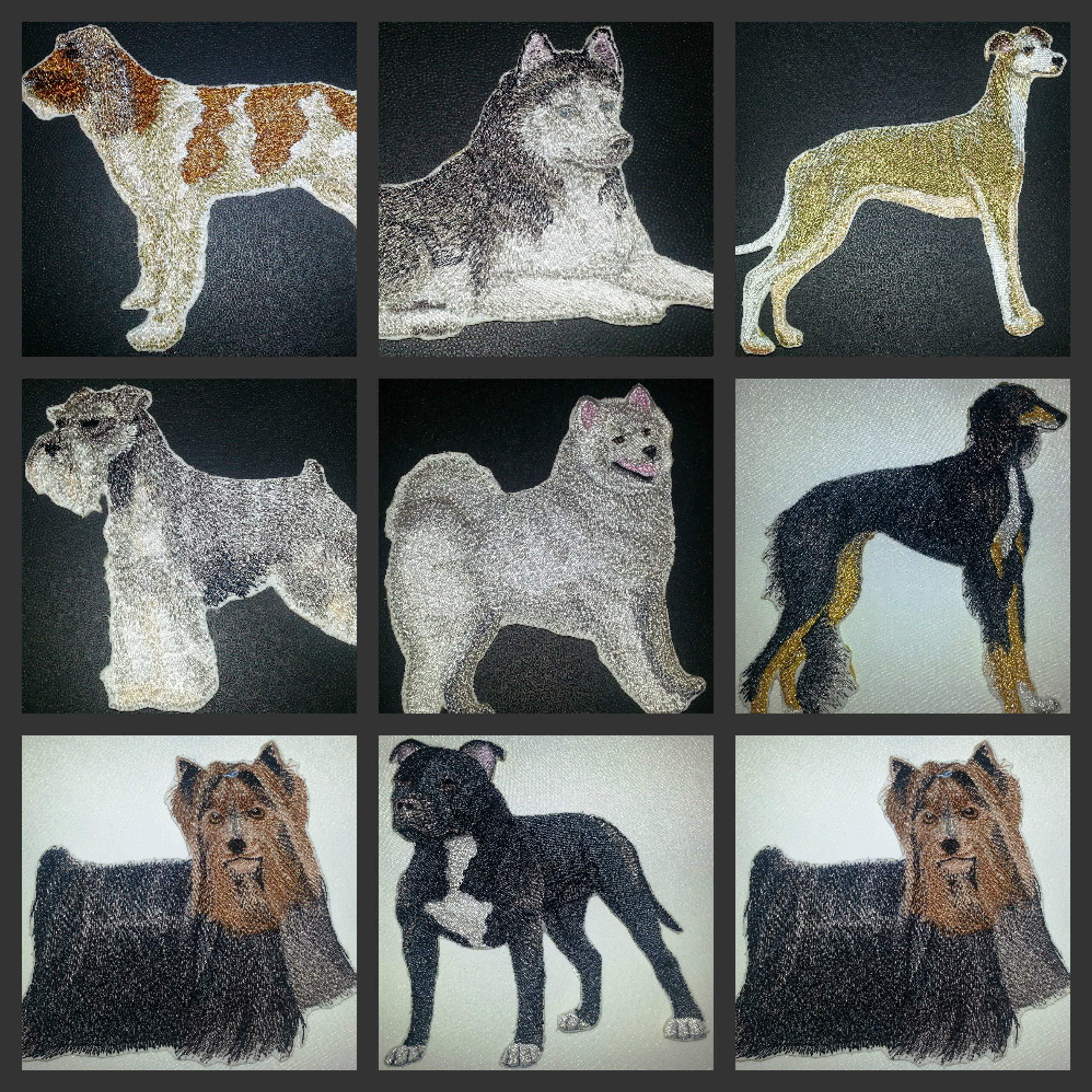 Custom Dog Portraits[Samoyed] Embroidered Iron On/Sew Patch [5" x 4.5"]