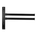 thumbnail image 1 of Laundry Drying Rack, Wall Mounted Aluminum Material Matte Black Finish Towel Hook Retractable  for Bathroom, 1 of 8