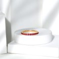 thumbnail image 3 of Rosec Jewels Certified Lab Grown Ruby Eternity Ring for Women - AAAA Quality Ruby Stackable Ring - Ready to Gift for Valentines, 14K Yellow Gold, US 11.50, 3 of 8