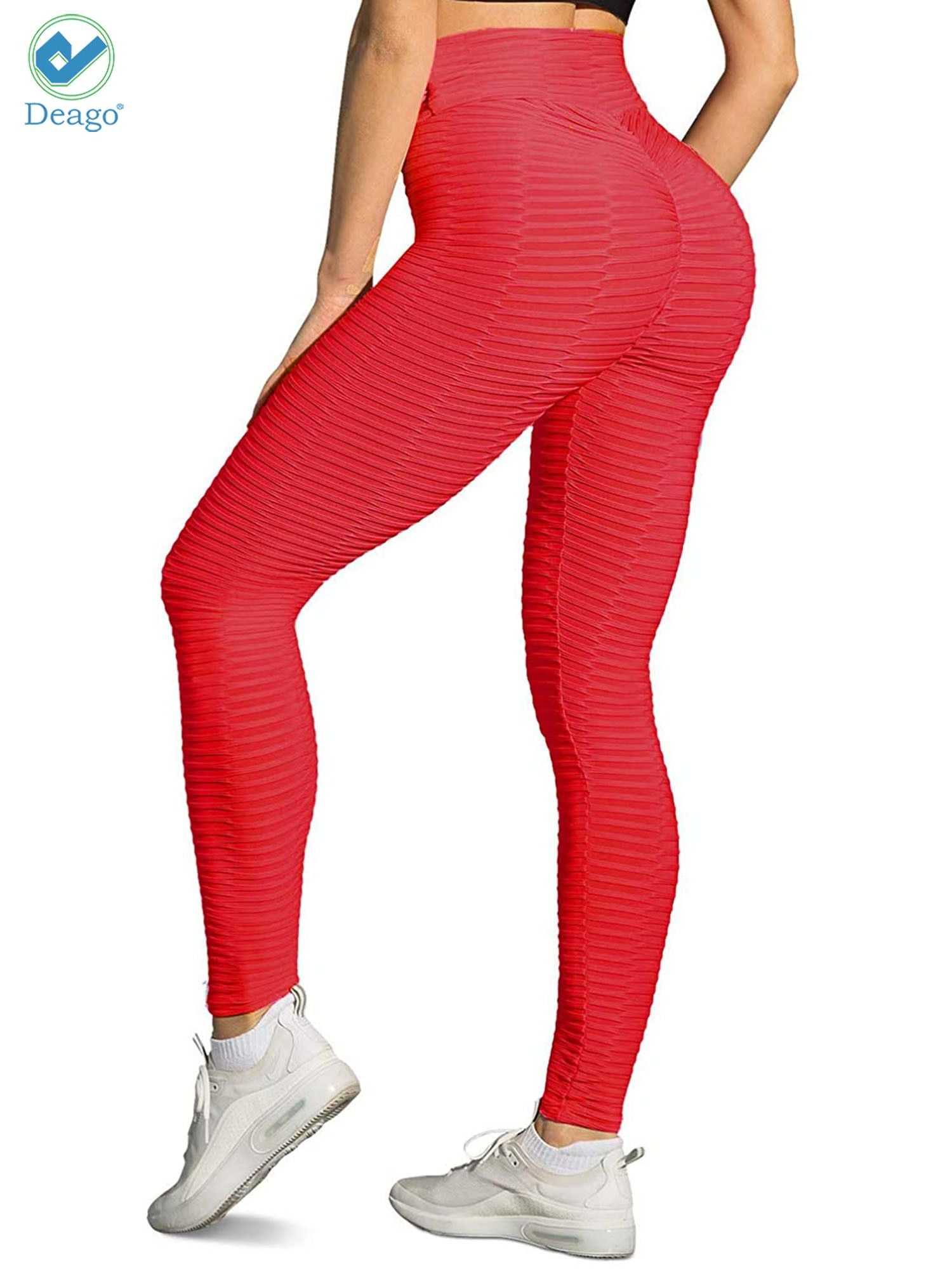 Deago Deago Women�s High Waist Yoga Pants Tummy Control