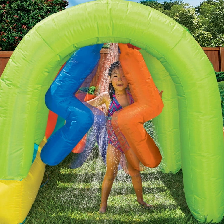 Banzai Inflatable Summit Splash Adventure Water Park Climbing Wall