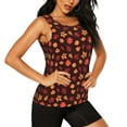 thumbnail image 2 of Balery fall Maple leaf Camiseta sin mangas estampada ligera para mujer, tops de entrenamiento sin mangas, camisetas de yoga transpirables de secado rápido.-Large, 2 of 7
