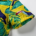 thumbnail image 6 of KYAIGUO Toddler Kids Boys Shirt 2PCS Outfit Summer Hawaiian Button down Shirt + Shorts Summer Breathable Cotton Set Sized 18M-6Y, 6 of 8