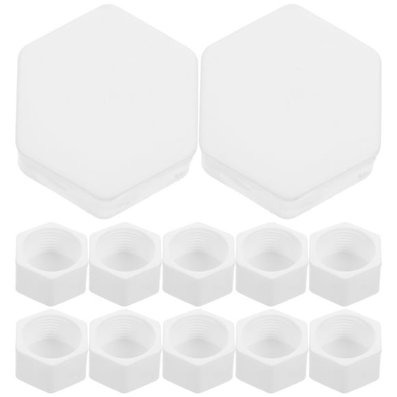 20pcs Pipe Plug 1 Inch Hexagonal Pipe End Cap Water Line End Cap Pipe Fitting
