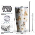 thumbnail image 6 of 30oz Dogs with Sunflowers Tumblers Stainless Steel Tumbler with Lid and Straw,Vacuum Insulated Double Wall Travel Tumbler Cups Mug with Cleaning Brush for Coffee,Tea, 6 of 7