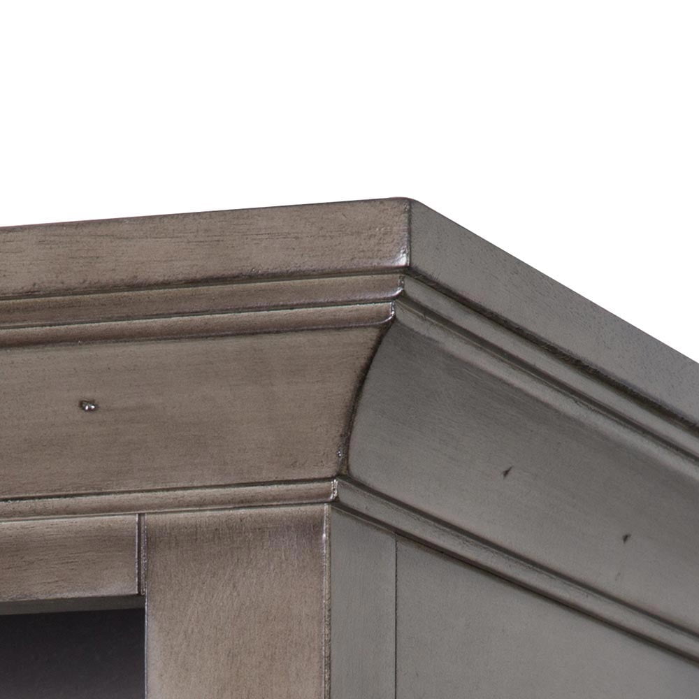 Foremost Brantley Framed Mirror in Distressed Grey