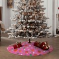 thumbnail image 5 of Salouo Strawberry Floral Christmas Tree Skirt 30" Farmhouse Christmas Decorations Snowman Xmas Tree Skirt Tree Mat for Holiday Party Decor, 5 of 8