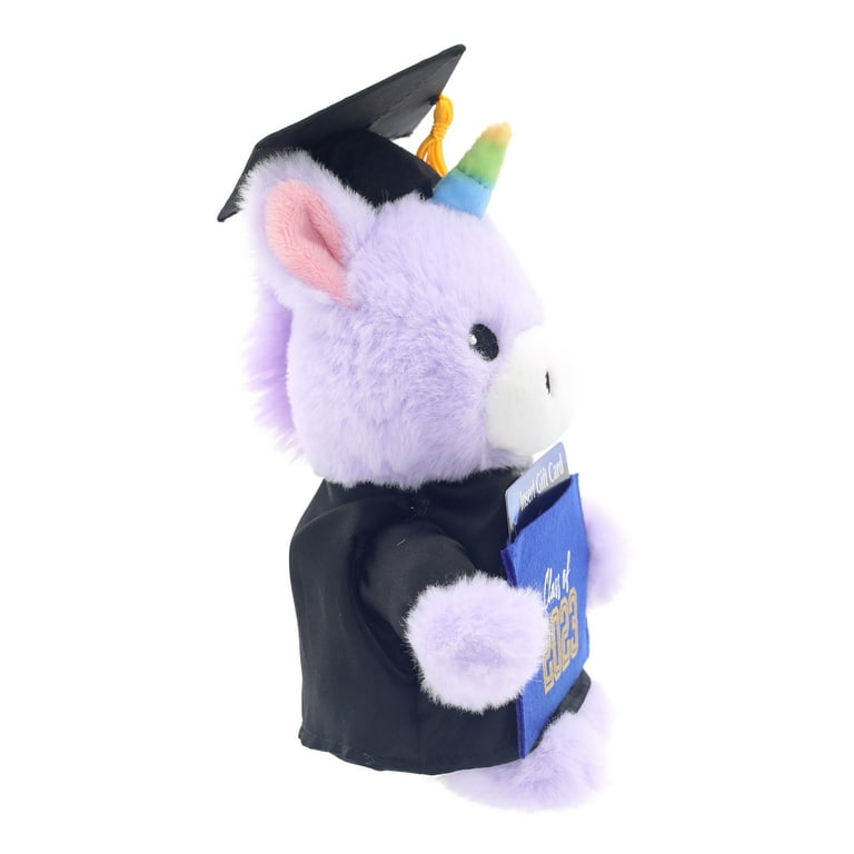 unicorn graduation plush