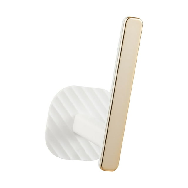 Organizador de almacenamiento para perchero, multifuncional, con ganchos en forma de L para colgar abrigos Blanco
