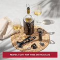 thumbnail image 2 of Vacu Vin Wine Set Original Plus- 6pc Wine Must Haves - Includes Foil Cutter - The Corkscrew Twister - Active Cooler Wine - Wine Server Crystal - Wine Saver Concerto and Vacuum Wine Stopper, 2 of 6