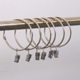 thumbnail image 2 of de cortina de 12 piezas con clips con ojos de anillos de varilla de planeador portátil Zulema Gancho de anillo de cortina con clips, 2 of 8