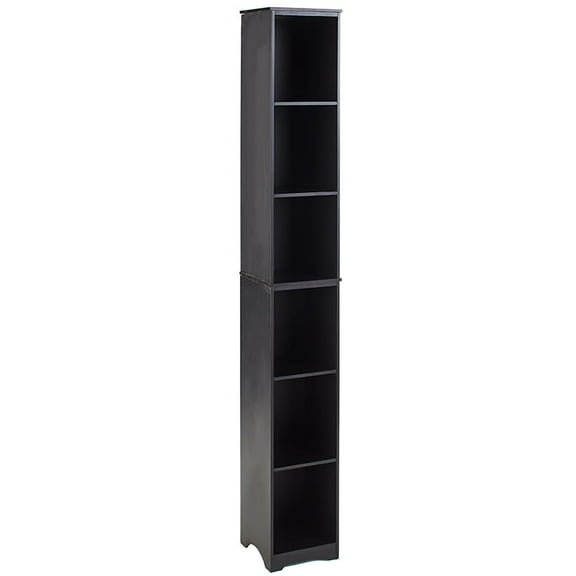 Slim Storage Tower in Black
