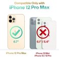 thumbnail image 2 of Wekity Vanguard Armor Compatible with iPhone 12 Pro Max Case,Rugged Cell Phone Cases,Heavy Duty Military Grade Shockproof Drop Protection Cover 6.7 inch 2020 (Turquoise), 2 of 5