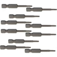 thumbnail image 1 of HUGFEGWE Torx Screwdriver Bits, T8 Magnetic Torx Head Screw Driver Bit, with 1/4 Inch Hex Shank, 50mm Length S2 Steel Screw Driver Kit Tools, for Repair Work, 10 Pcs CJB91-22866, 1 of 7