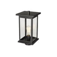thumbnail image 4 of 4124-PBK-Millennium Lighting-Bowton - 1 Light Outdoor Post Mount-15.63 Inch Tall and 8.5 Inch Wide-Powder Coated Black Finish, 4 of 5