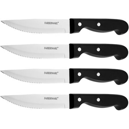 - Farberware 4-Piece Jumbo Steak House 4.5 inch Steak Knife Set