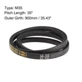 thumbnail image 2 of M35 V-Belts 35" Pitch Length, M-Section Rubber Drive Belts, 2 of 5