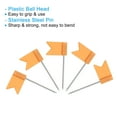 thumbnail image 4 of Unique Bargains Flag Map Push Pins, 1 Inch Travel Map Pins with Plastic Head, Orange, 100Pack, 4 of 6