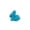 Blue-BU-home supplies, variant on MORESEC Home 2.6in Foam Flocking Rabbit Easter Ornament Wreath Flower Branch Accessory Party Decoration (White/Green/Blue/Yellow/Pink) Easter Decorations