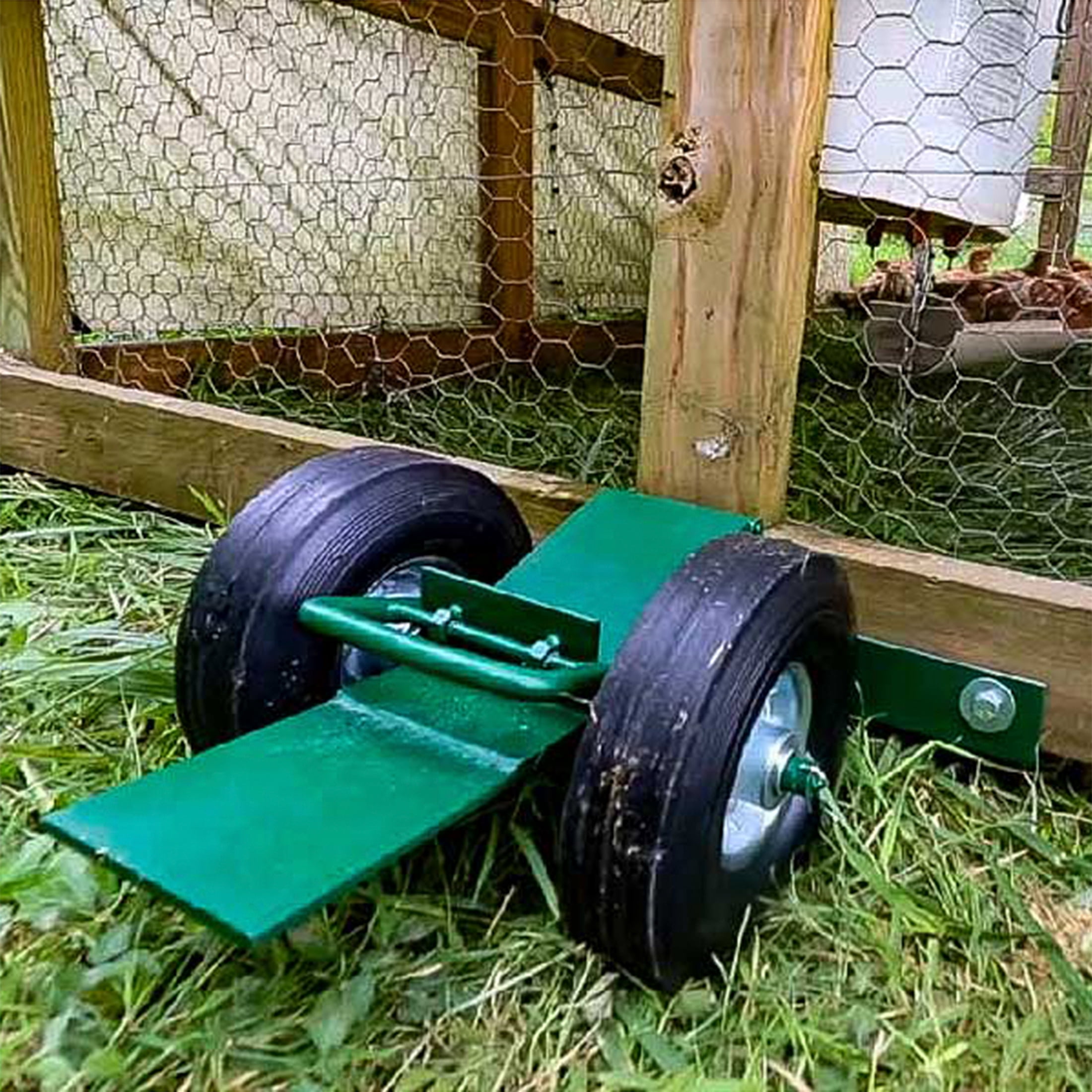 ChickLift Original - Effortless Chicken Tractor Mobility | Heavy-Duty Chicken Coop Mover | Safe, Easy, and Durable | 7ft Coops or Less