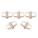 thumbnail image 2 of 5 hebillas de metal para ajustar correas de cadena, cierre de tornillo, accesorios para mochilas, maletas y manualidades (doradas), 2 of 5