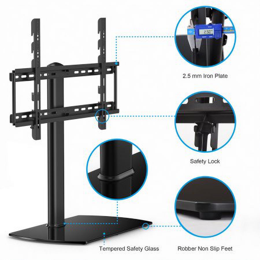 Swivel Tab letop TV Stand with Mount for 32 to 65 inch Samsung TCL ...