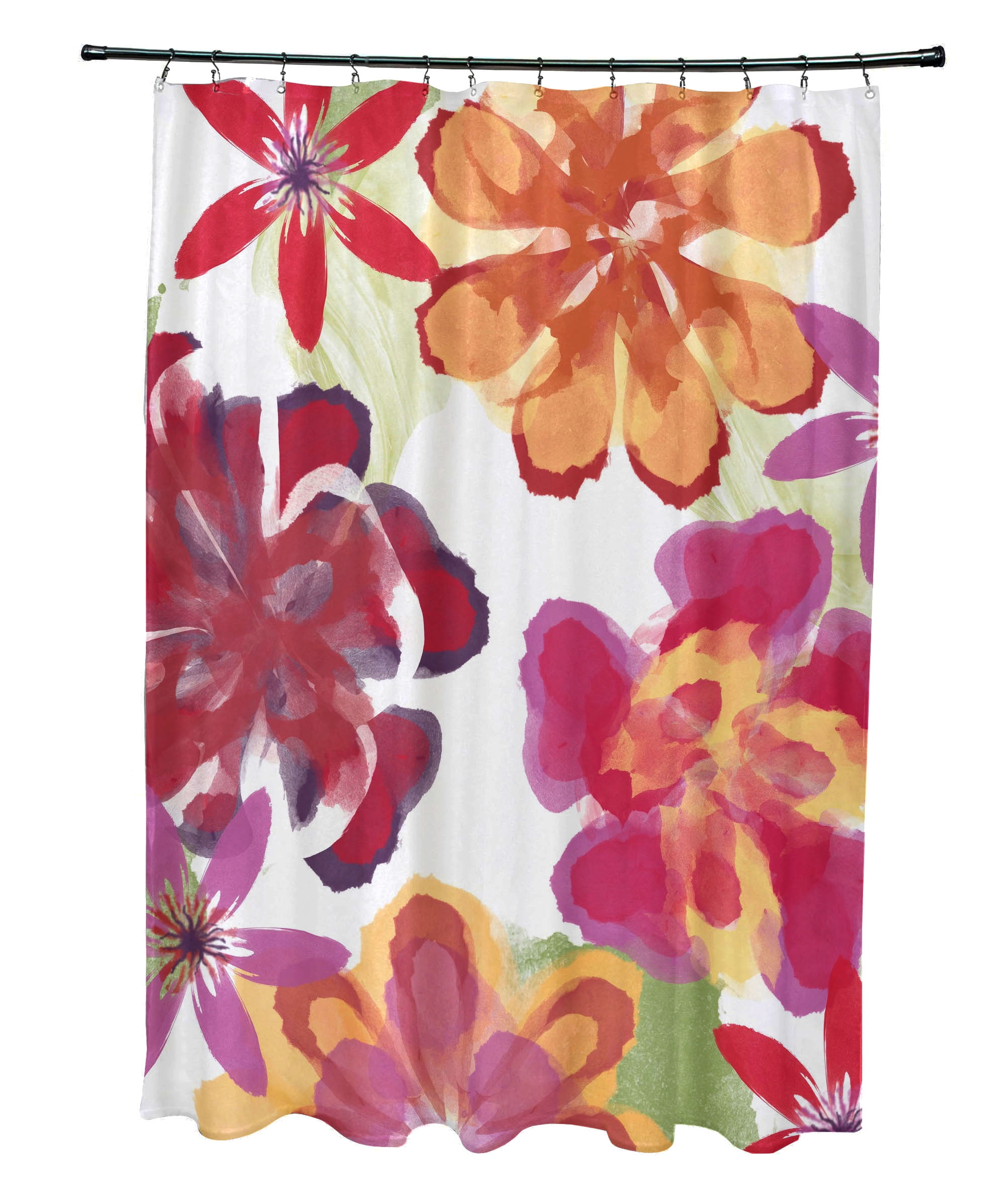 Simply Daisy 71" x 74" Ani Floral Print Shower Curtain