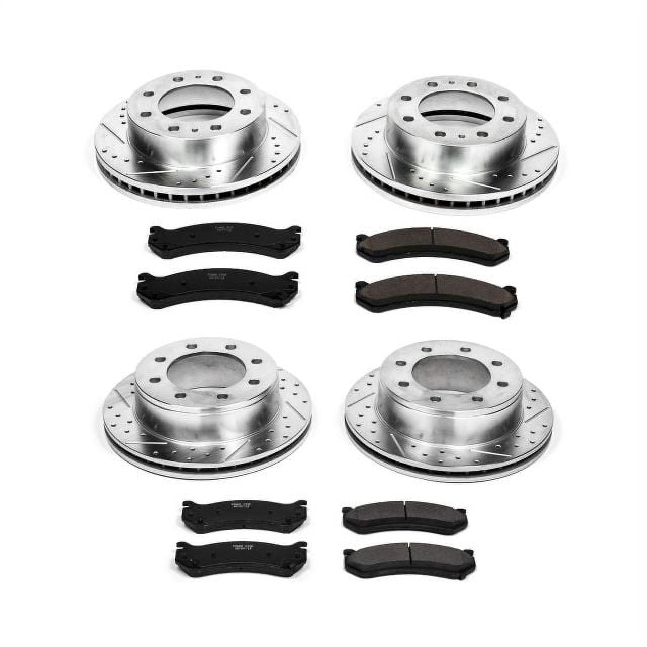 PowerStop Front and Rear Z23 Evolution Sport Carbon-Fiber Ceramic Brake Pad and Drilled & Slotted Rotor Kit Fits: CHEVROLET GMC Select Models K2073