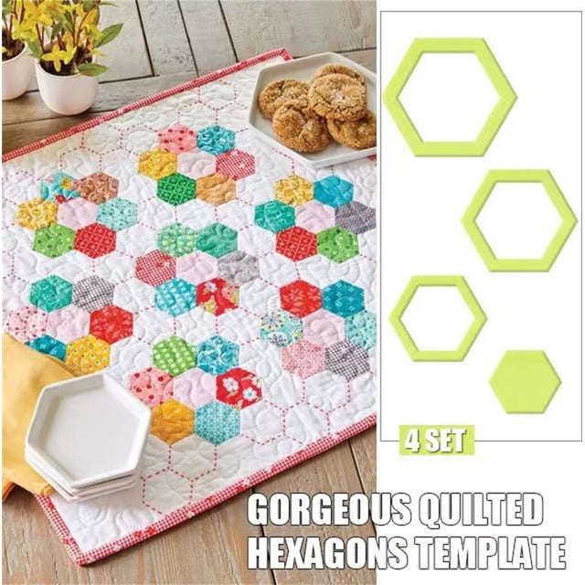 Vaidha Gorgeous Hexagons Quilt Sewing Template