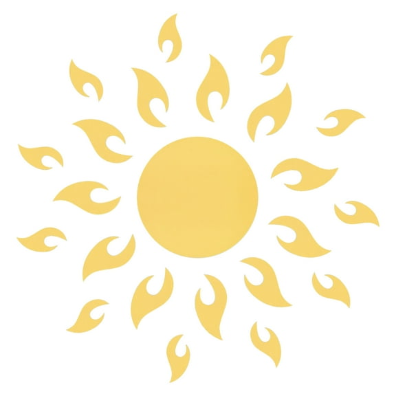 Uxcell 1 Set Acrylic Self Adhesive Sun Flower Mirror Wall Sticker Decals, Dark Gold