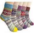 thumbnail image 3 of Calcetines térmicos KAIYANG para mujer 3 pares lana gruesos y cálidos 36-39, 3 of 5