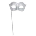 thumbnail image 2 of Máscara de de Halloween, accesorio de disfraz, máscara facial de fiesta versátil con palos para decoración de carnaval, disfraz de Mardi plata, 2 of 10